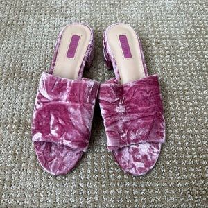 Forever 21 Velvet Mules